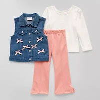 Little Lass Toddler Girls 3-pc. Pant Set