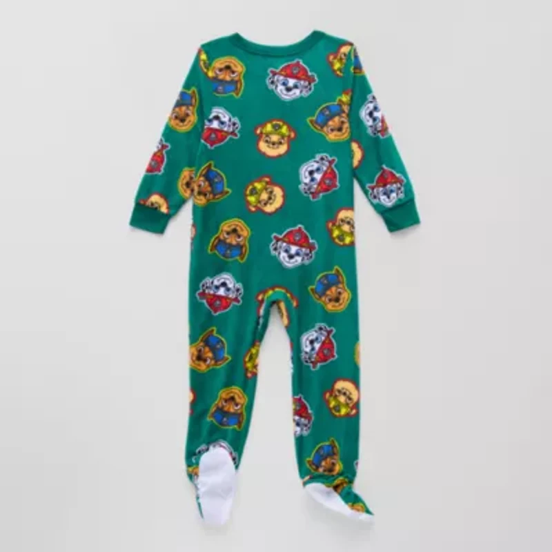 Toddler Boys Paw Patrol Microfleece Crew Neck Long Sleeve One Piece Pajama