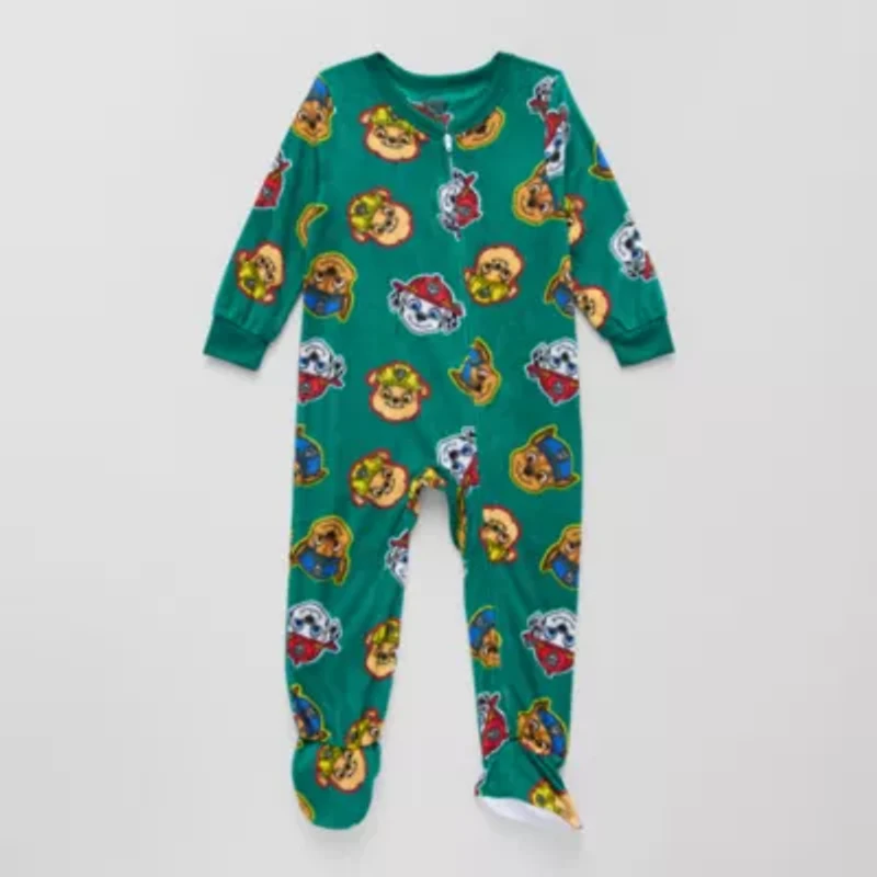Toddler Boys Paw Patrol Microfleece Crew Neck Long Sleeve One Piece Pajama