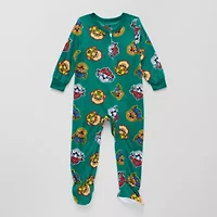 Toddler Boys Paw Patrol Microfleece Crew Neck Long Sleeve One Piece Pajama