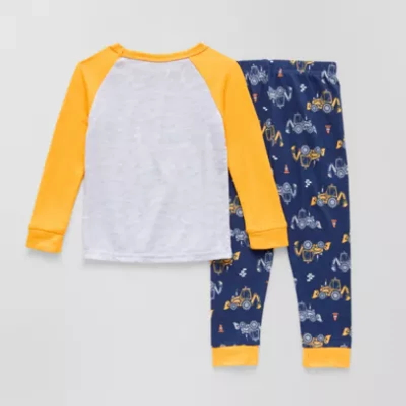 Sleep On It Toddler Boys Crew Neck Long Sleeve 2-pc. Pajama Sets