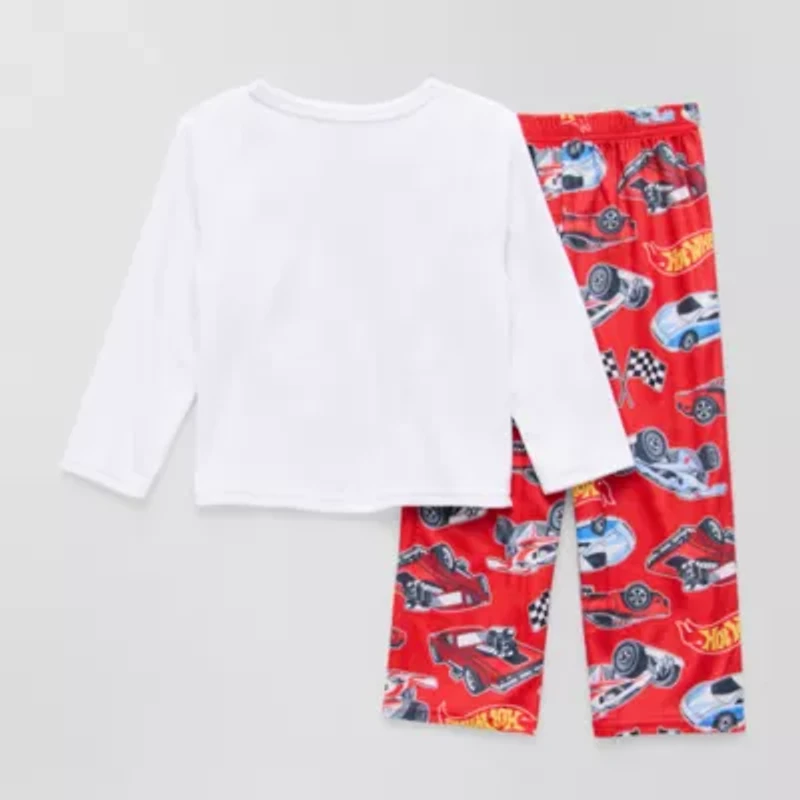 Toddler Boys Fleece Crew Neck Long Sleeve 2-pc. Pajama Sets