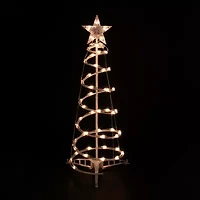 Northlight Clear Lighted Spiral Christmas Yard Art