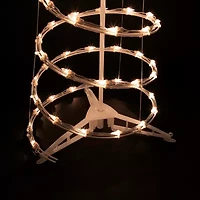 Northlight Clear Lighted Spiral Christmas Yard Art
