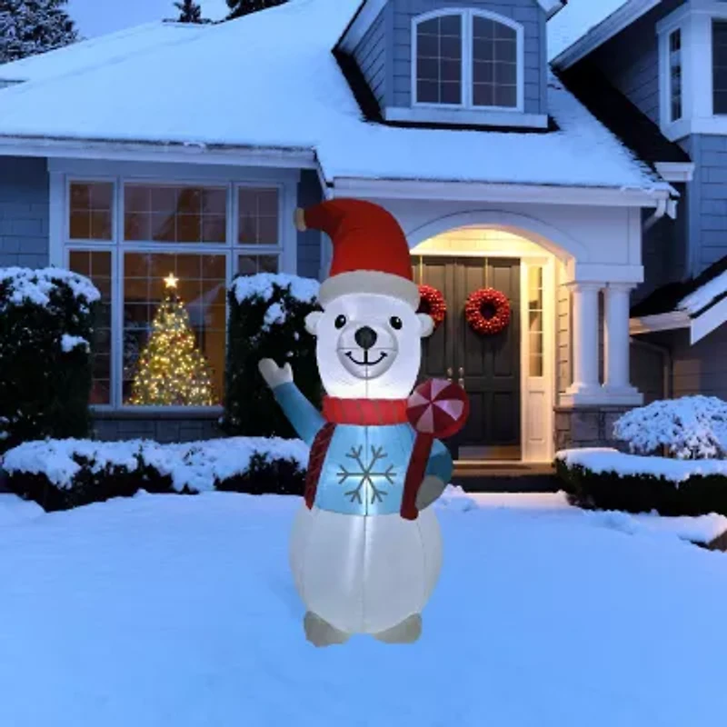Northlight Polar Bear Lighted Christmas Inflatable