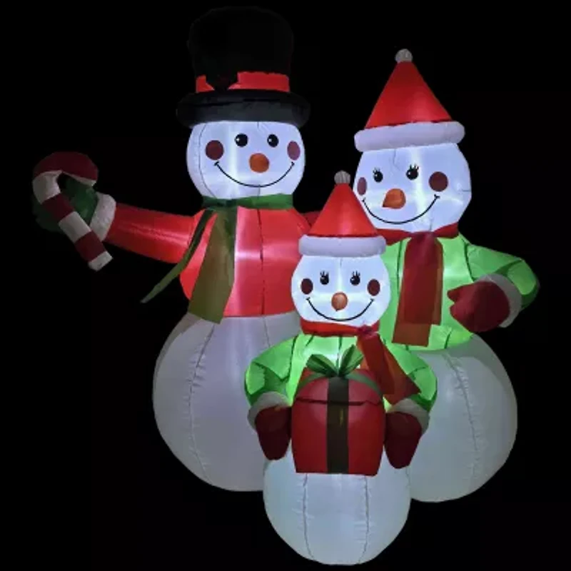 Northlight Snowman Family Christmas Inflatable
