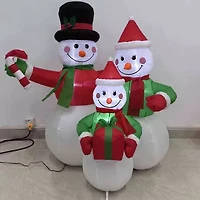 Northlight Snowman Family Christmas Inflatable