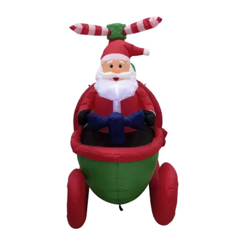 Northlight Santa With Helicopter Christmas Inflatable