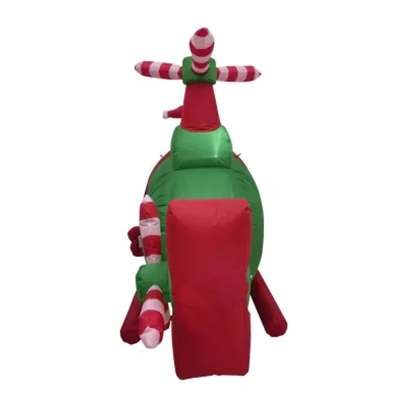 Northlight Santa With Helicopter Christmas Inflatable