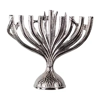 Northlight 15.5" Metal Menorah Candle Holder