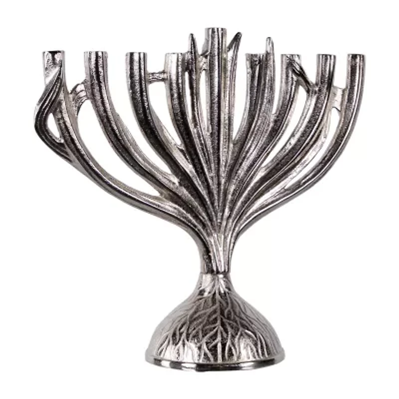 Northlight 15.5" Metal Menorah Candle Holder