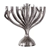 Northlight 15.5" Metal Menorah Candle Holder