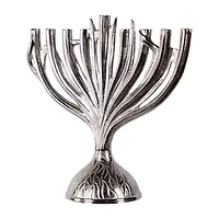 Northlight 15.5" Metal Menorah Candle Holder