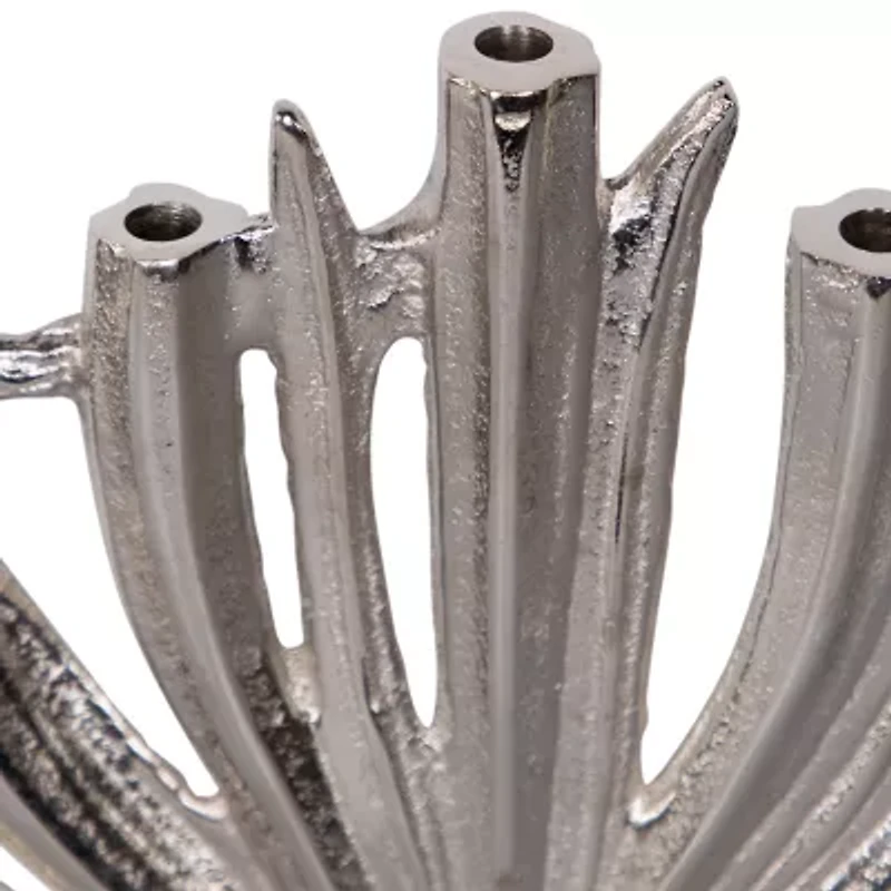 Northlight 15.5" Metal Menorah Candle Holder