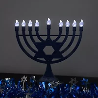 Northlight Led Star Of David Menorah Lighted Hanukkah Tabletop Decor