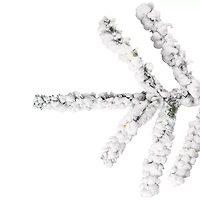 Northlight Led Flocked Garden 6 1/2 Foot Pre-Lit Christmas Tree