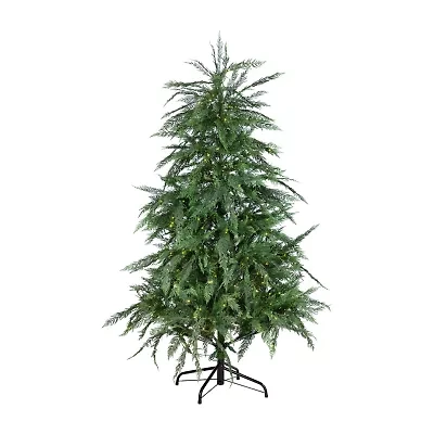 Northlight 7.5' Led Weeping Cedar 7 1/2 Foot Pre-Lit Cedar Christmas Tree