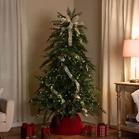 Northlight 7.5' Led Weeping Cedar 7 1/2 Foot Pre-Lit Cedar Christmas Tree