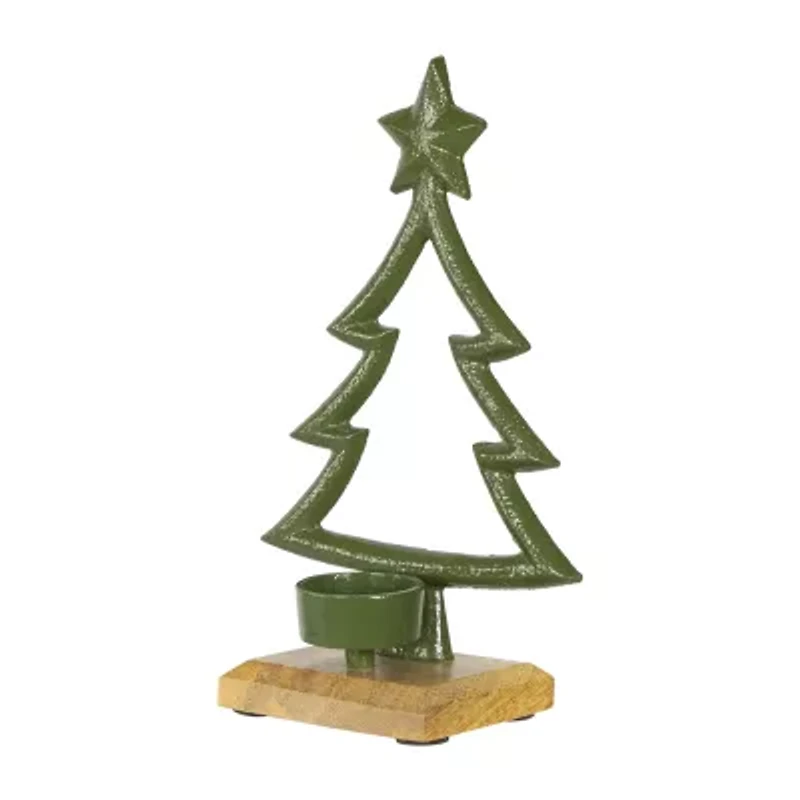 Northlight 9.5" Metal Tealight Candle Holder