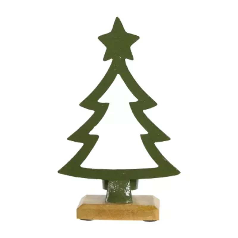 Northlight 9.5" Metal Tealight Candle Holder