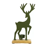 Northlight 10.5" Reindeer Tealight Candle Holder