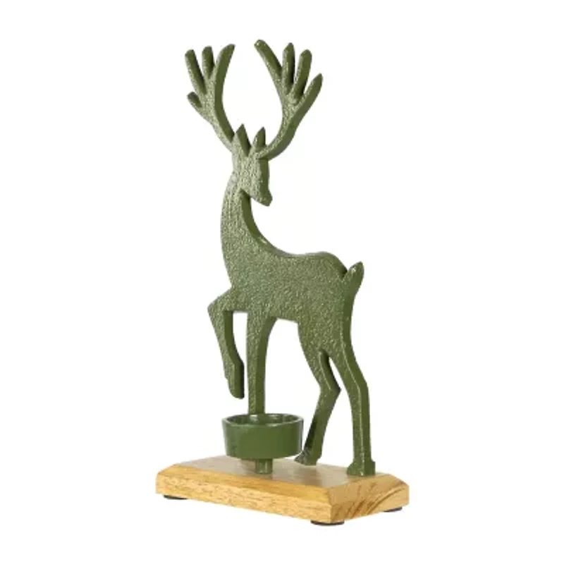 Northlight 10.5" Reindeer Tealight Candle Holder