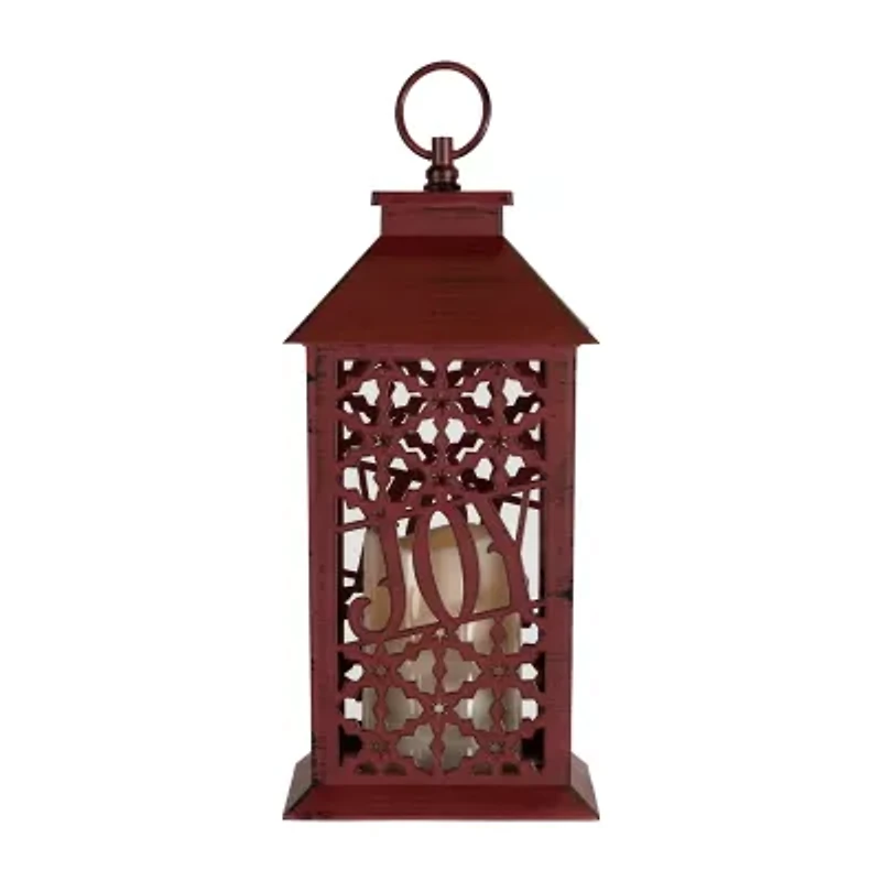 Northlight Snowflakes Joy Candle Decorative Lantern