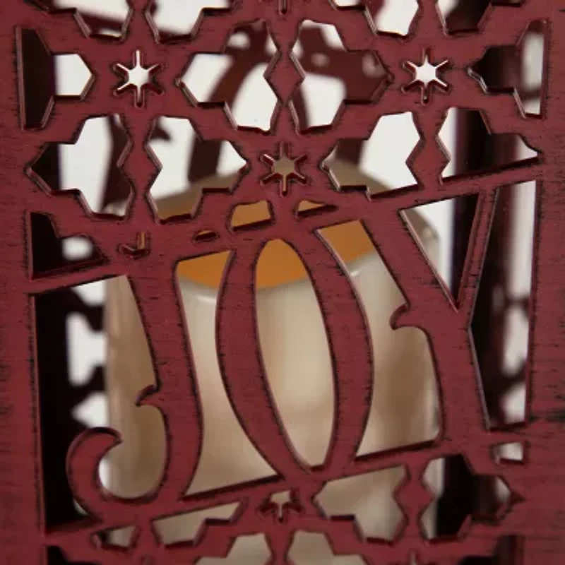 Northlight Snowflakes Joy Candle Decorative Lantern