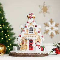Northlight 10" Snowy Gingerbread House Christmas Tabletop Decor