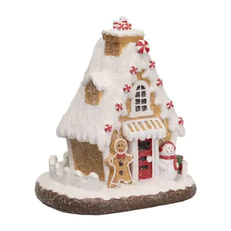 Northlight 10" Snowy Gingerbread House Christmas Tabletop Decor