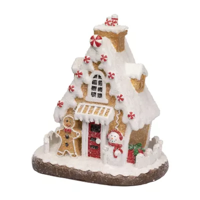 Northlight 10" Snowy Gingerbread House Christmas Tabletop Decor