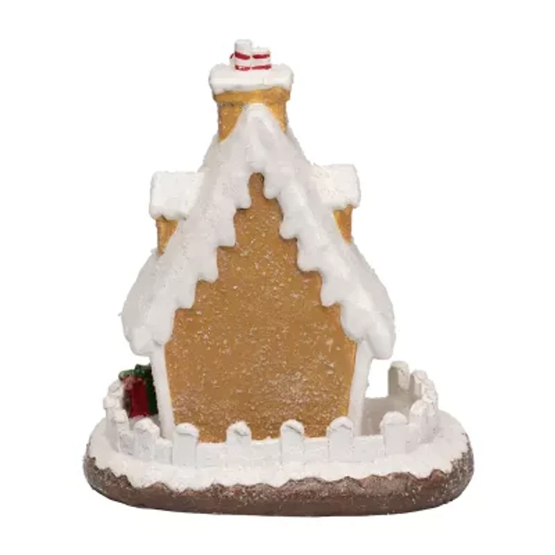 Northlight 10" Snowy Gingerbread House Christmas Tabletop Decor