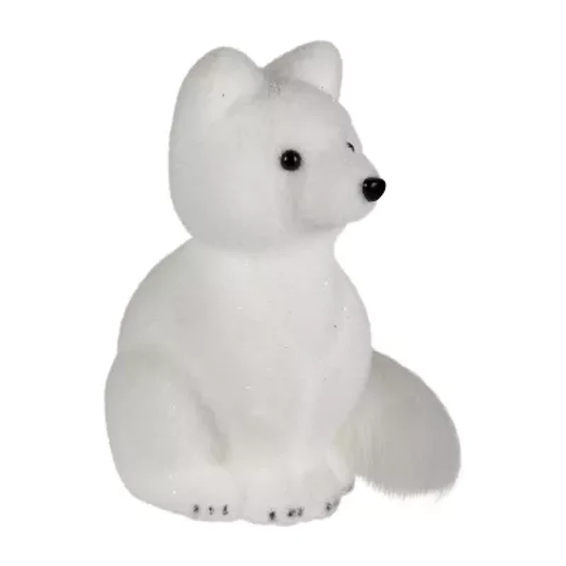 Northlight Sitting Artic Fox Pup Christmas Tabletop Decor