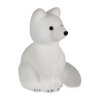 Northlight Sitting Artic Fox Pup Christmas Tabletop Decor