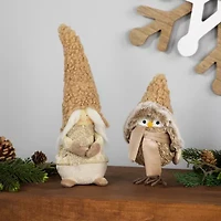 Northlight Woodland Bird With Hat Christmas Tabletop Decor