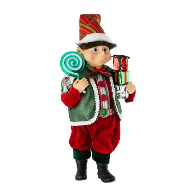 Northlight Lollipop Elf With Gifts Christmas Tabletop Decor