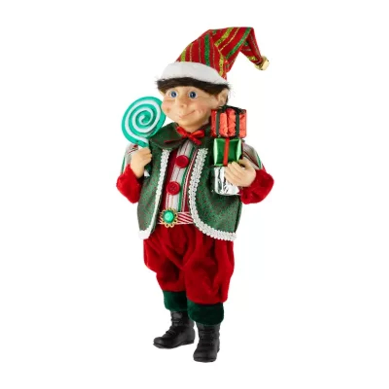 Northlight Lollipop Elf With Gifts Christmas Tabletop Decor