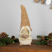 Northlight 11.5" Girl With Hat Christmas Gnome