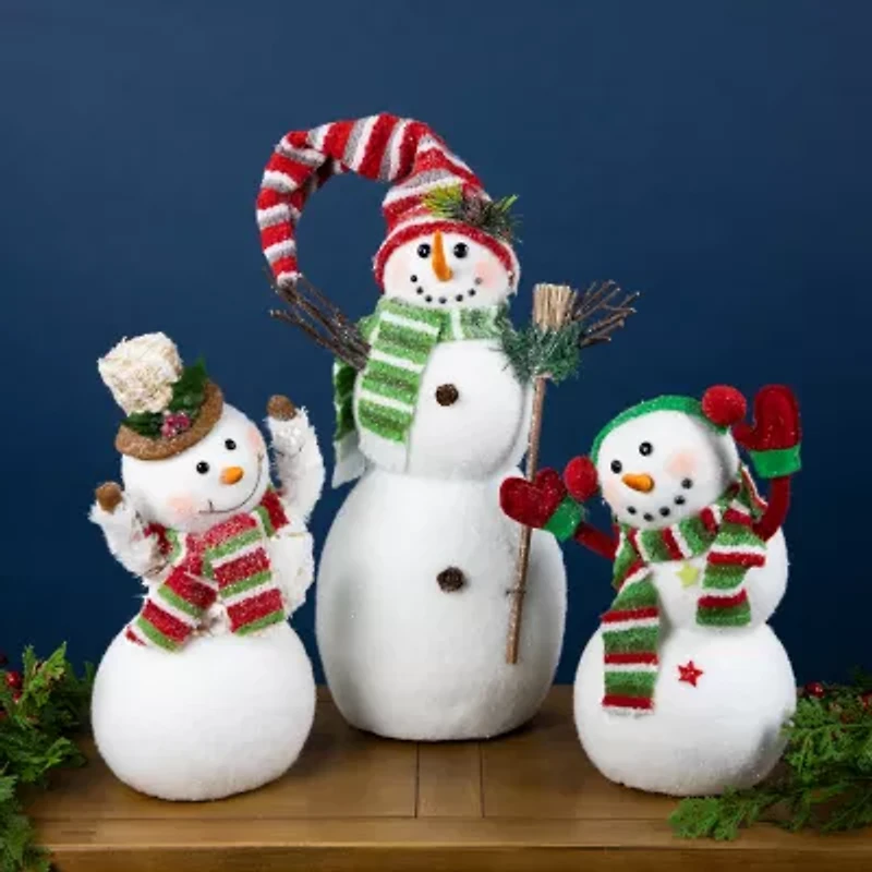 Northlight Smiling And Waving Snowman Christmas Tabletop Decor