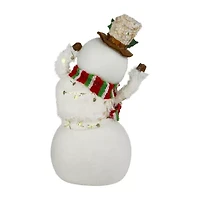 Northlight Smiling And Waving Snowman Christmas Tabletop Decor