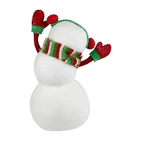 Northlight 10" Snowman With Earmuffs Christmas Tabletop Decor