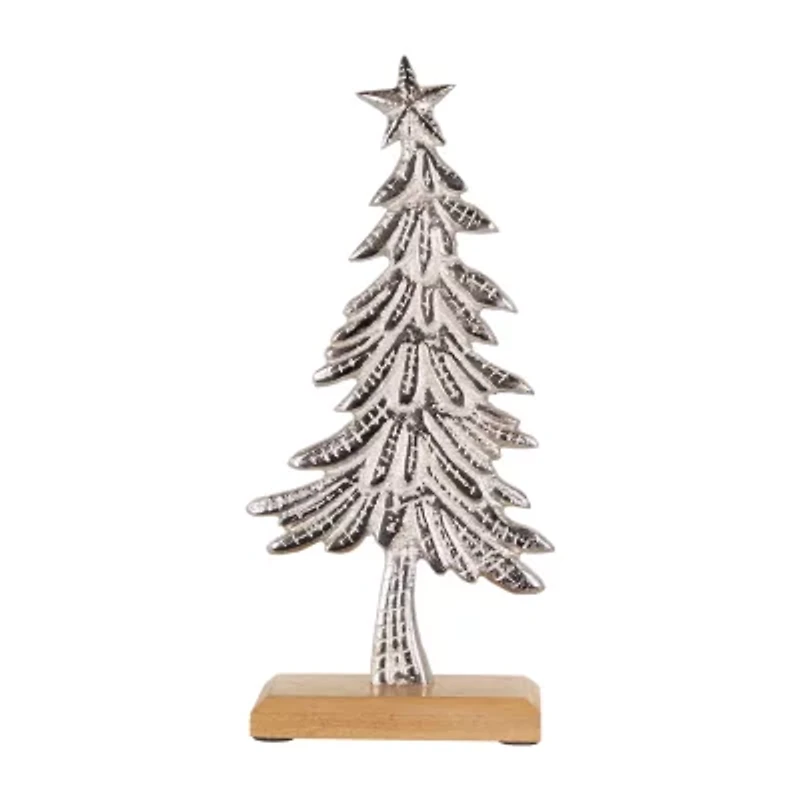 Northlight Embossed Swaying Metal Christmas Tabletop Tree