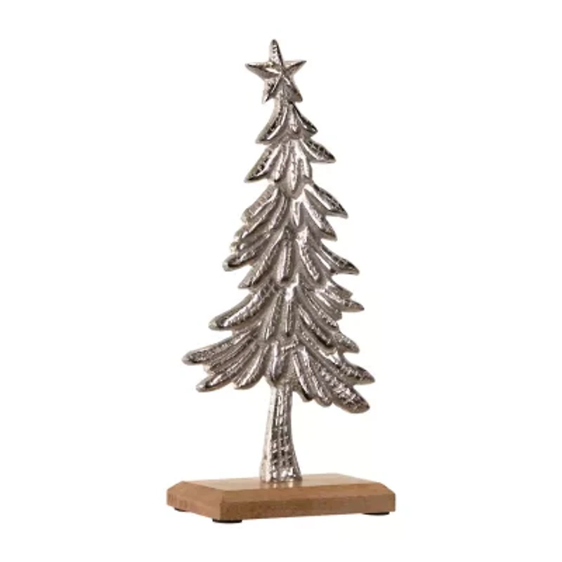 Northlight Embossed Swaying Metal Christmas Tabletop Tree
