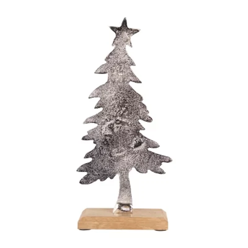 Northlight Embossed Swaying Metal Christmas Tabletop Tree