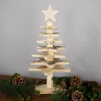 Northlight 16" Wooden Christmas Tabletop Tree