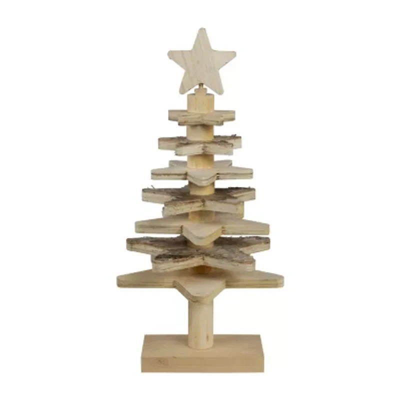 Northlight 16" Wooden Christmas Tabletop Tree