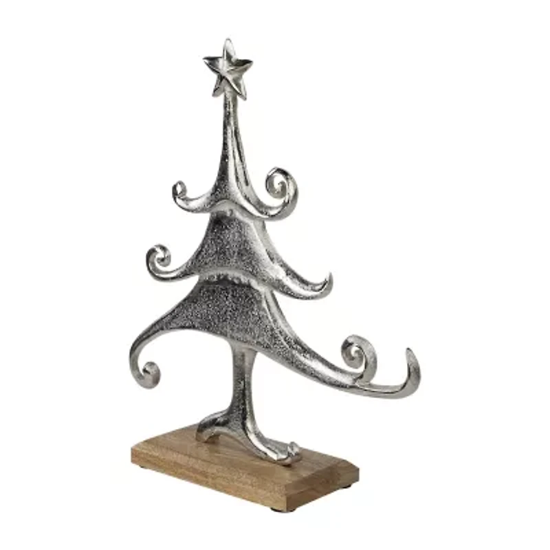 Northlight Swirling Metal Christmas Tabletop Tree