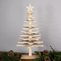 Northlight Star Cut Outs Wooden Christmas Tabletop Tree
