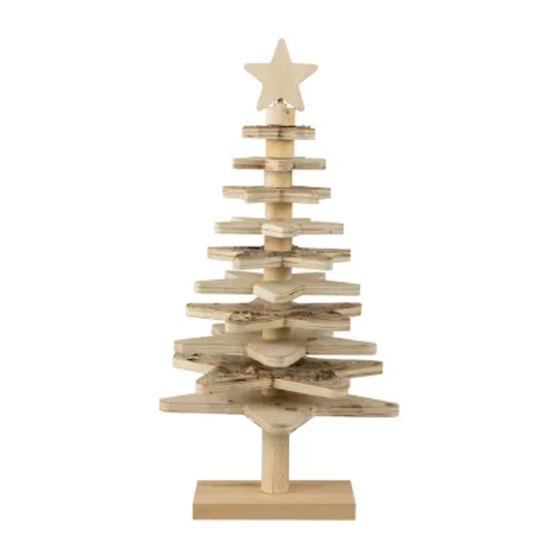 Northlight Star Cut Outs Wooden Christmas Tabletop Tree