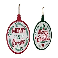 Northlight Ornament Style Metal 2-pc. Wall Sign